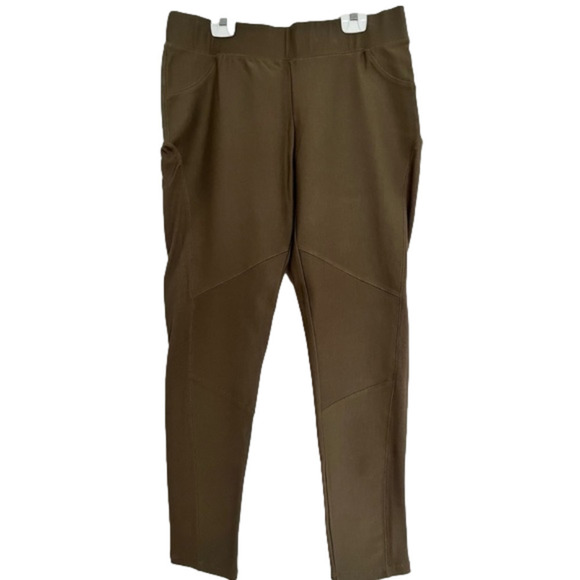 Boo Radley Australia NEW khaki green stretch pants. Size 14 - Picture 1 of 9